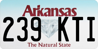 AR license plate 239KTI