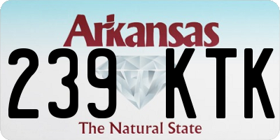 AR license plate 239KTK