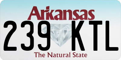 AR license plate 239KTL