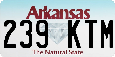 AR license plate 239KTM