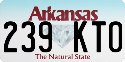 AR license plate 239KTO