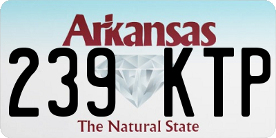 AR license plate 239KTP