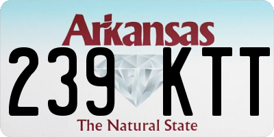 AR license plate 239KTT