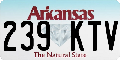 AR license plate 239KTV