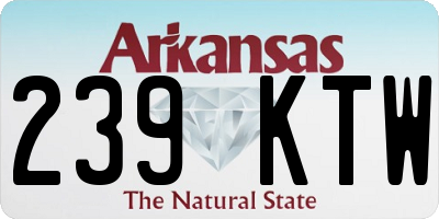 AR license plate 239KTW