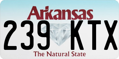 AR license plate 239KTX