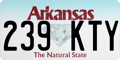 AR license plate 239KTY