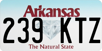 AR license plate 239KTZ