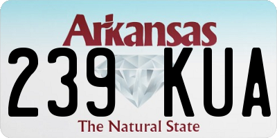 AR license plate 239KUA