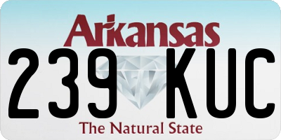 AR license plate 239KUC