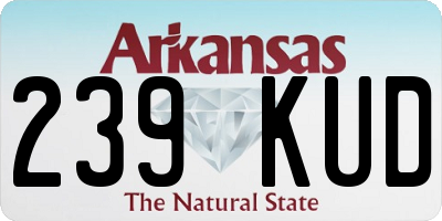 AR license plate 239KUD