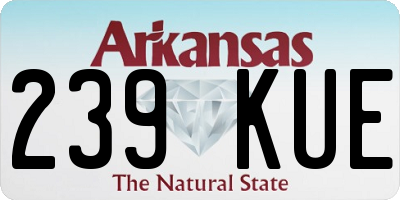 AR license plate 239KUE