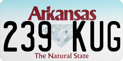 AR license plate 239KUG