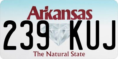 AR license plate 239KUJ