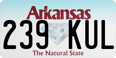 AR license plate 239KUL