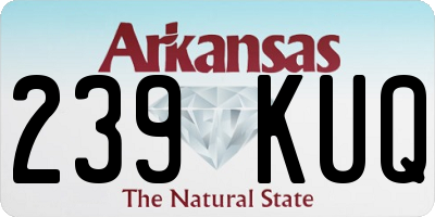 AR license plate 239KUQ
