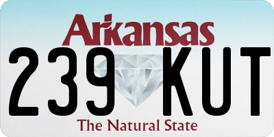 AR license plate 239KUT