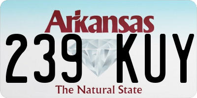 AR license plate 239KUY
