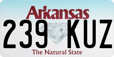 AR license plate 239KUZ