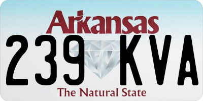 AR license plate 239KVA