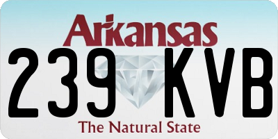 AR license plate 239KVB