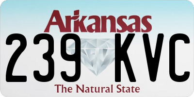 AR license plate 239KVC