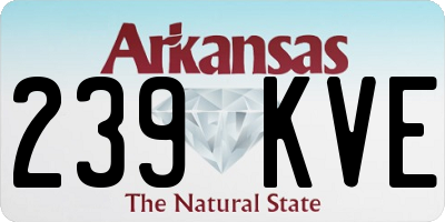 AR license plate 239KVE
