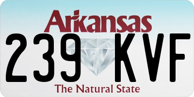 AR license plate 239KVF