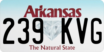 AR license plate 239KVG