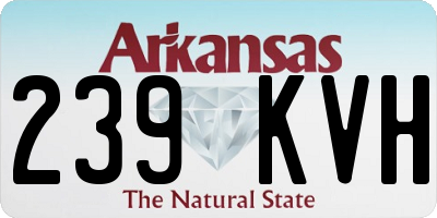 AR license plate 239KVH