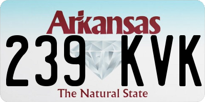AR license plate 239KVK