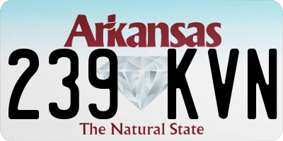 AR license plate 239KVN
