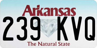 AR license plate 239KVQ