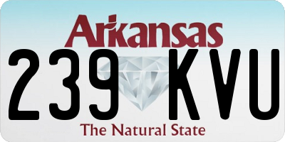 AR license plate 239KVU