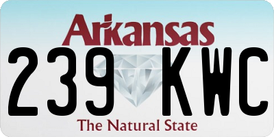 AR license plate 239KWC