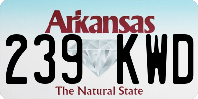 AR license plate 239KWD