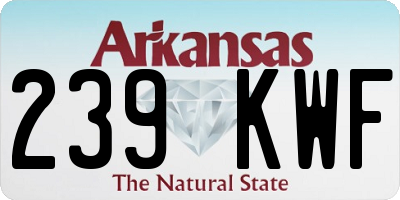 AR license plate 239KWF