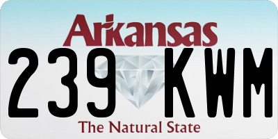 AR license plate 239KWM