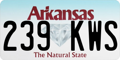 AR license plate 239KWS