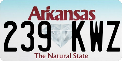 AR license plate 239KWZ