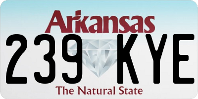 AR license plate 239KYE