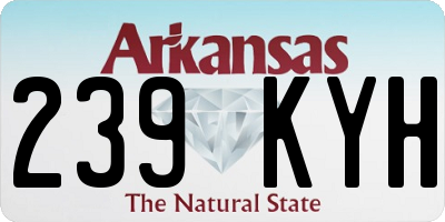 AR license plate 239KYH