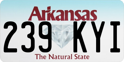 AR license plate 239KYI