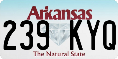 AR license plate 239KYQ
