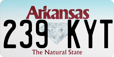 AR license plate 239KYT