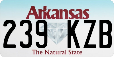 AR license plate 239KZB