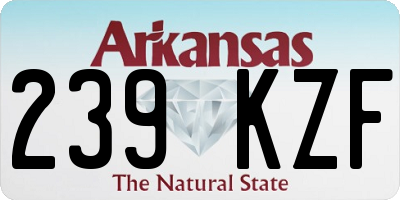 AR license plate 239KZF