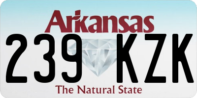 AR license plate 239KZK