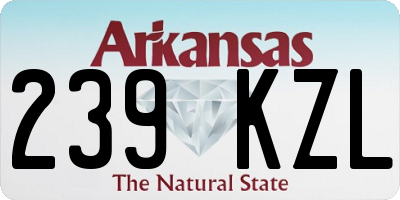 AR license plate 239KZL