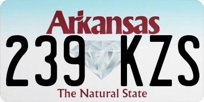 AR license plate 239KZS